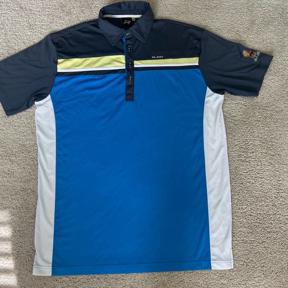 Sligo Golf Polo Shirt Gray Blue. Bali Hai Golf Course. Men’s XL